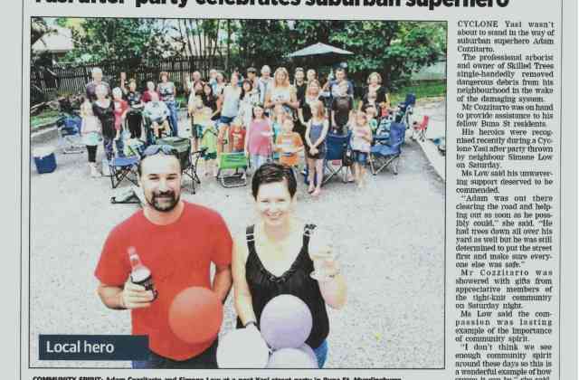 Yasi after-party celebrates suburban superhero