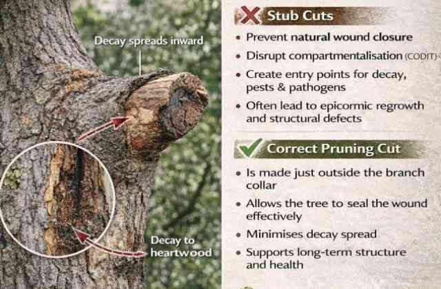 Why Leaving Stubs Damages Trees